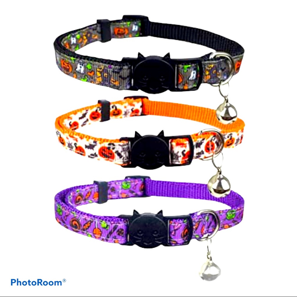 🎃 New! Cute Halloween Cat Collars - Picture 2 of 4